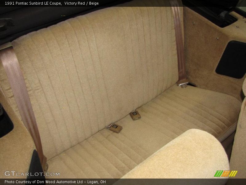  1991 Sunbird LE Coupe Beige Interior