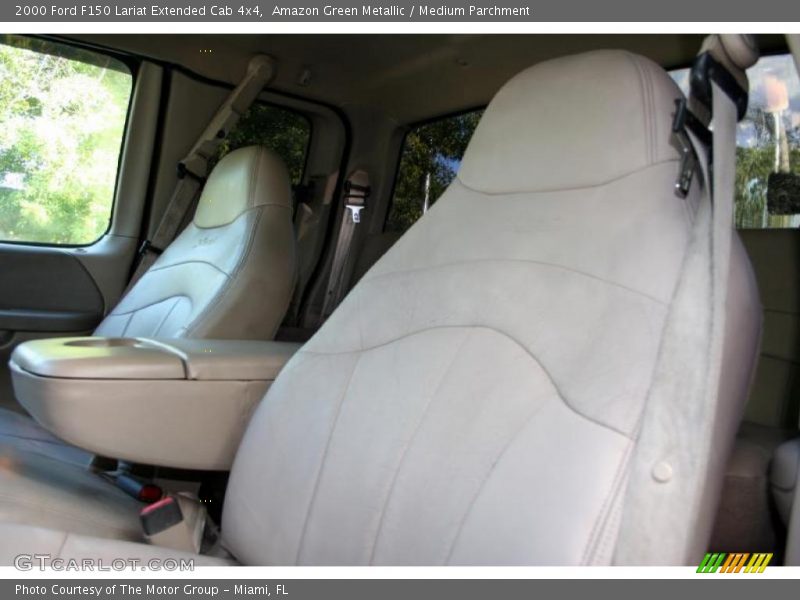 Amazon Green Metallic / Medium Parchment 2000 Ford F150 Lariat Extended Cab 4x4