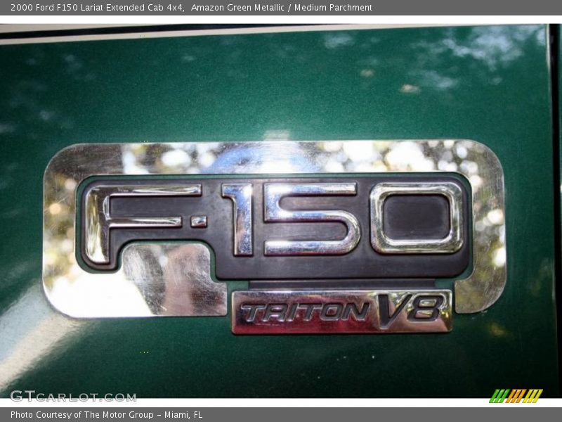 Amazon Green Metallic / Medium Parchment 2000 Ford F150 Lariat Extended Cab 4x4