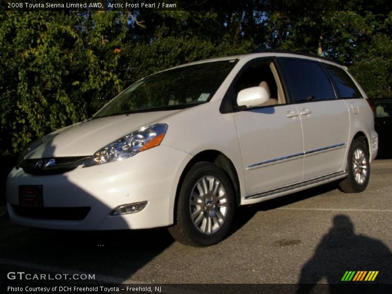 Arctic Frost Pearl / Fawn 2008 Toyota Sienna Limited AWD