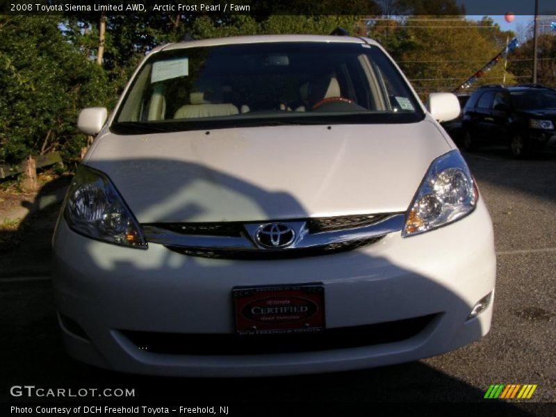 Arctic Frost Pearl / Fawn 2008 Toyota Sienna Limited AWD