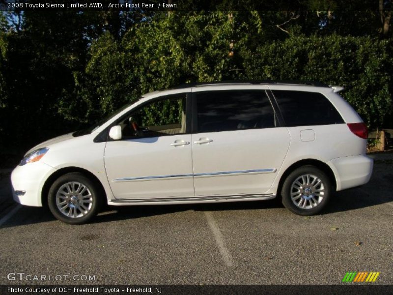 Arctic Frost Pearl / Fawn 2008 Toyota Sienna Limited AWD