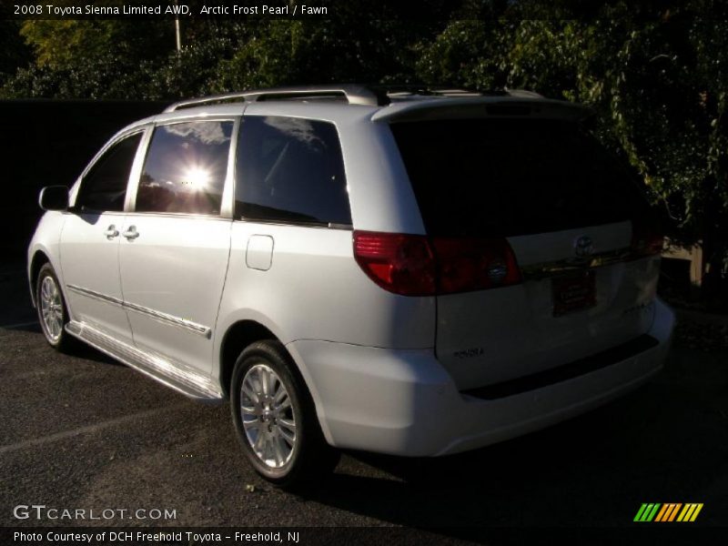 Arctic Frost Pearl / Fawn 2008 Toyota Sienna Limited AWD