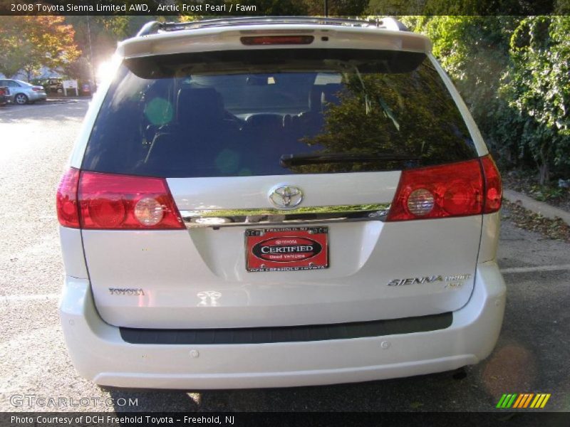 Arctic Frost Pearl / Fawn 2008 Toyota Sienna Limited AWD