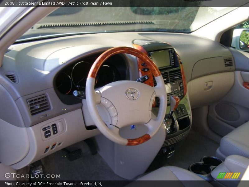 Arctic Frost Pearl / Fawn 2008 Toyota Sienna Limited AWD