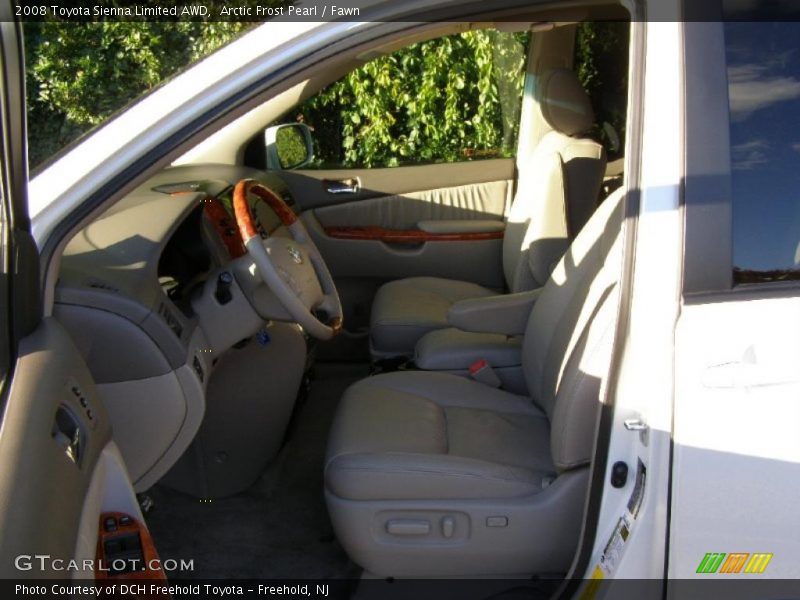 Arctic Frost Pearl / Fawn 2008 Toyota Sienna Limited AWD