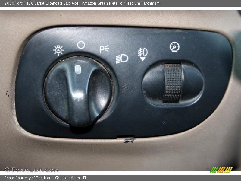 Amazon Green Metallic / Medium Parchment 2000 Ford F150 Lariat Extended Cab 4x4