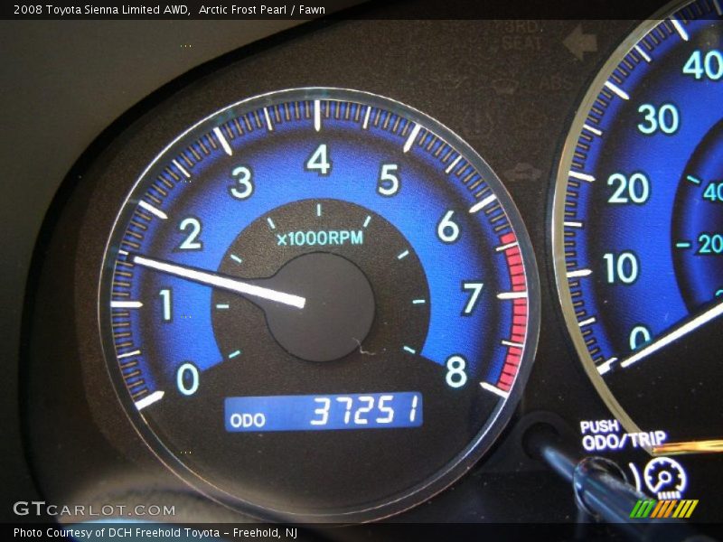 Arctic Frost Pearl / Fawn 2008 Toyota Sienna Limited AWD