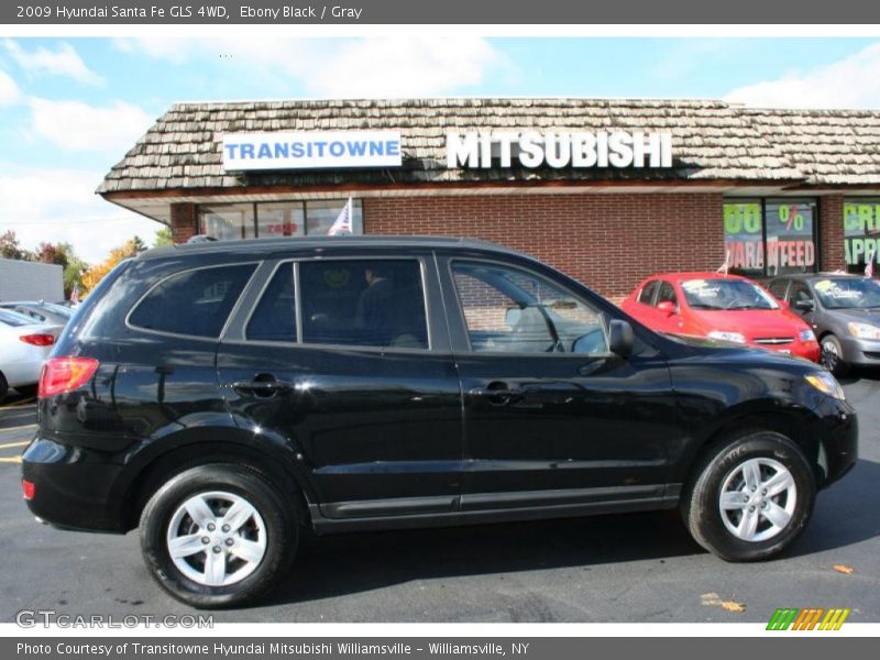 Ebony Black / Gray 2009 Hyundai Santa Fe GLS 4WD