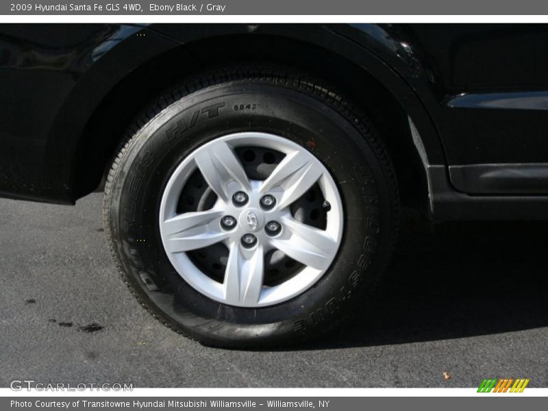 Ebony Black / Gray 2009 Hyundai Santa Fe GLS 4WD
