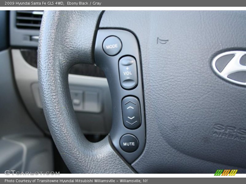 Ebony Black / Gray 2009 Hyundai Santa Fe GLS 4WD