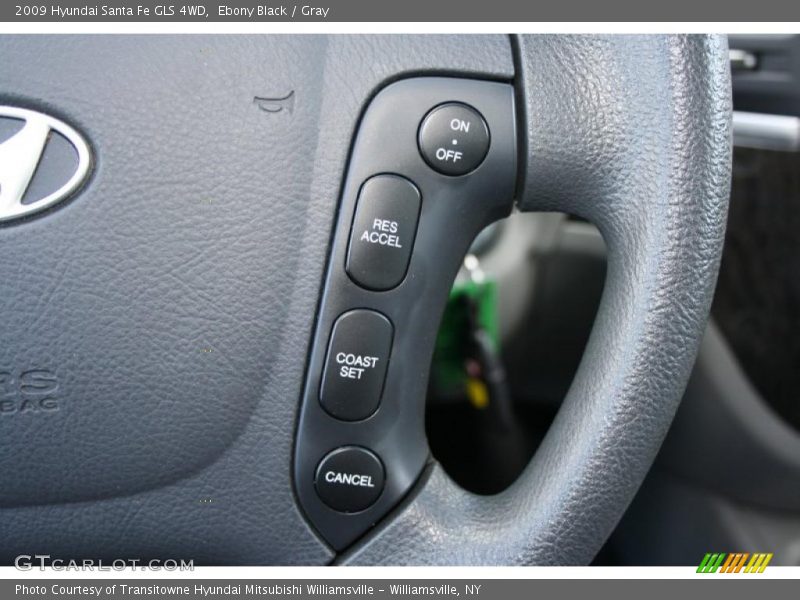 Ebony Black / Gray 2009 Hyundai Santa Fe GLS 4WD