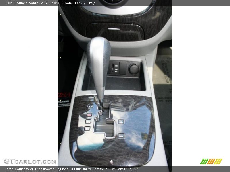 Ebony Black / Gray 2009 Hyundai Santa Fe GLS 4WD