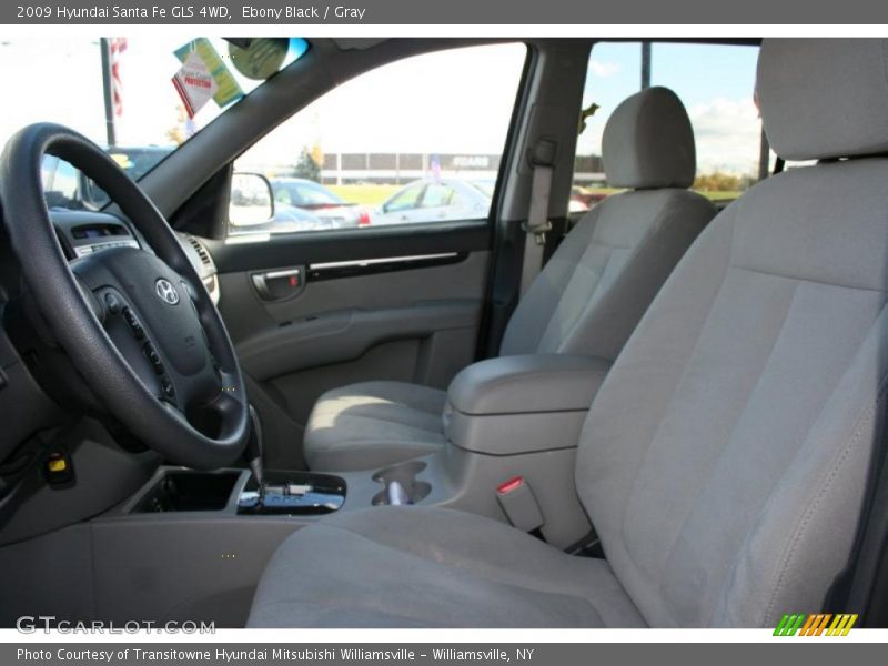 Ebony Black / Gray 2009 Hyundai Santa Fe GLS 4WD