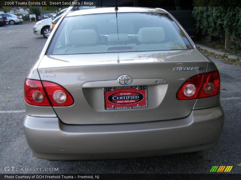 Desert Sand Mica / Beige 2008 Toyota Corolla CE