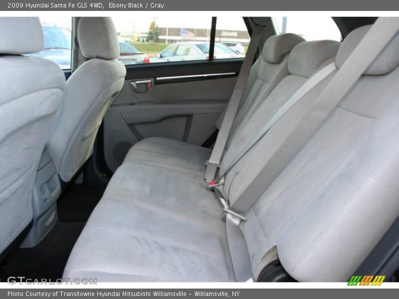 Ebony Black / Gray 2009 Hyundai Santa Fe GLS 4WD