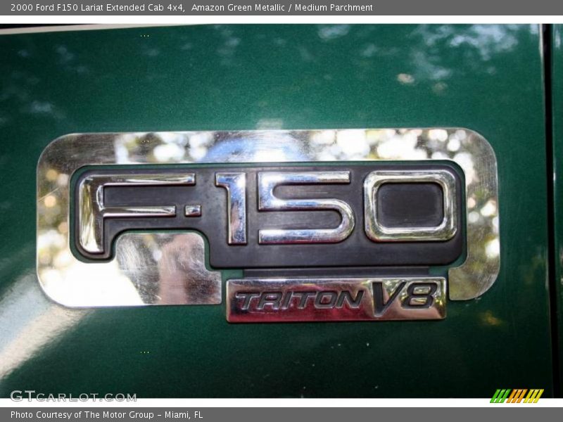 Amazon Green Metallic / Medium Parchment 2000 Ford F150 Lariat Extended Cab 4x4