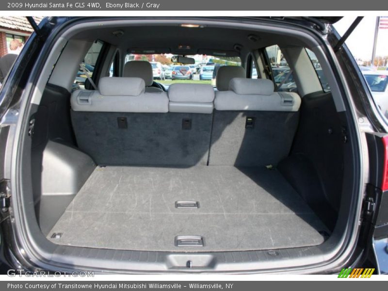 Ebony Black / Gray 2009 Hyundai Santa Fe GLS 4WD