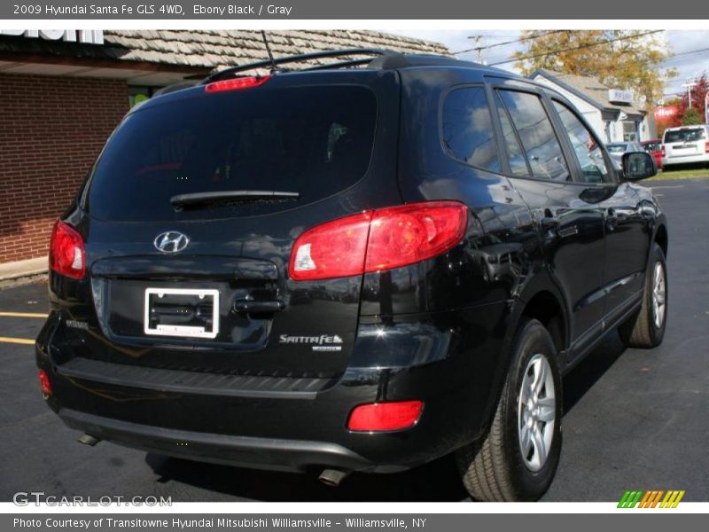 Ebony Black / Gray 2009 Hyundai Santa Fe GLS 4WD