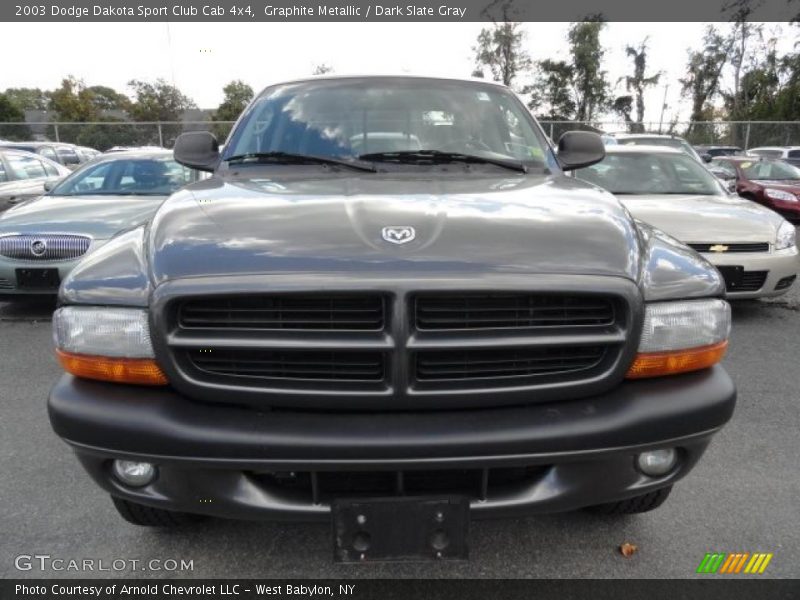 Graphite Metallic / Dark Slate Gray 2003 Dodge Dakota Sport Club Cab 4x4