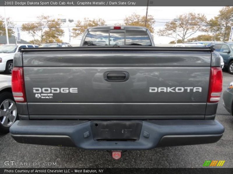 Graphite Metallic / Dark Slate Gray 2003 Dodge Dakota Sport Club Cab 4x4