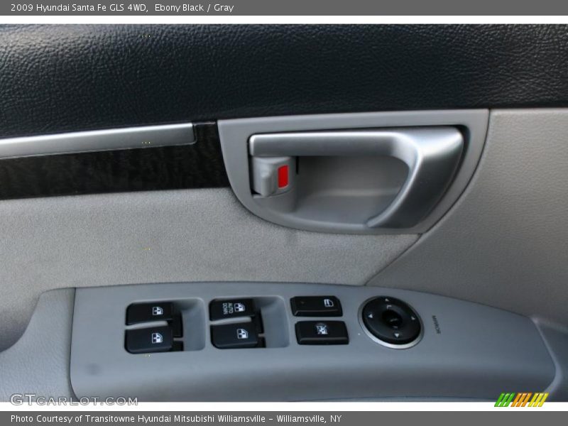 Ebony Black / Gray 2009 Hyundai Santa Fe GLS 4WD