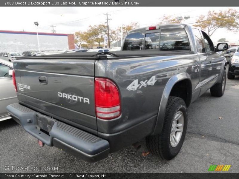 Graphite Metallic / Dark Slate Gray 2003 Dodge Dakota Sport Club Cab 4x4
