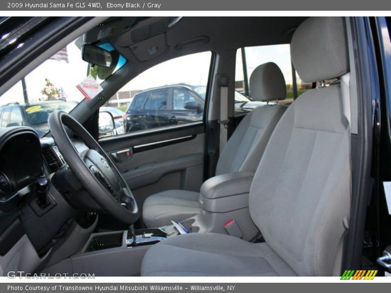 Ebony Black / Gray 2009 Hyundai Santa Fe GLS 4WD