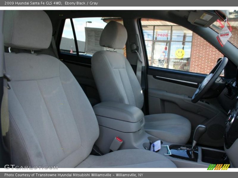 Ebony Black / Gray 2009 Hyundai Santa Fe GLS 4WD