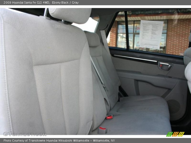 Ebony Black / Gray 2009 Hyundai Santa Fe GLS 4WD