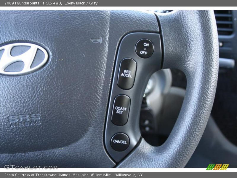 Ebony Black / Gray 2009 Hyundai Santa Fe GLS 4WD
