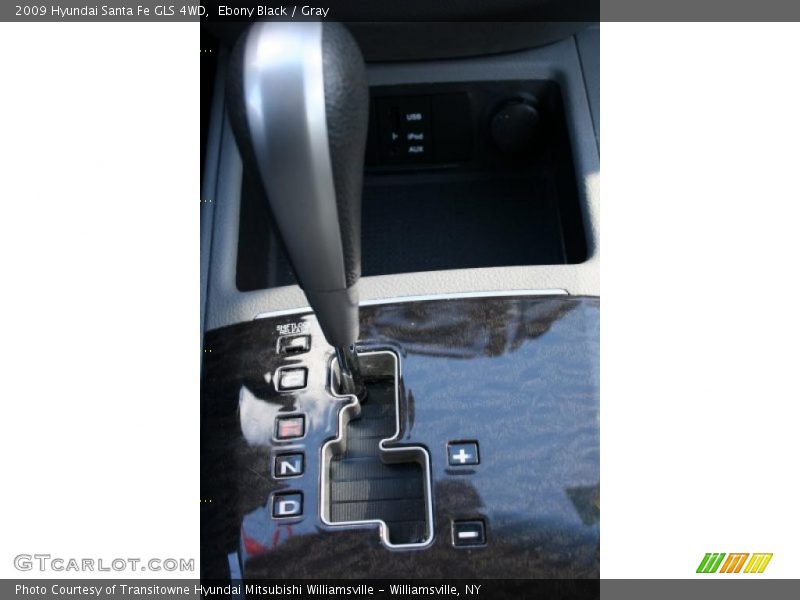 Ebony Black / Gray 2009 Hyundai Santa Fe GLS 4WD