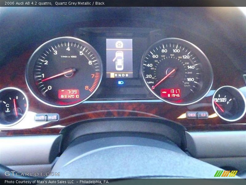 Quartz Grey Metallic / Black 2006 Audi A8 4.2 quattro