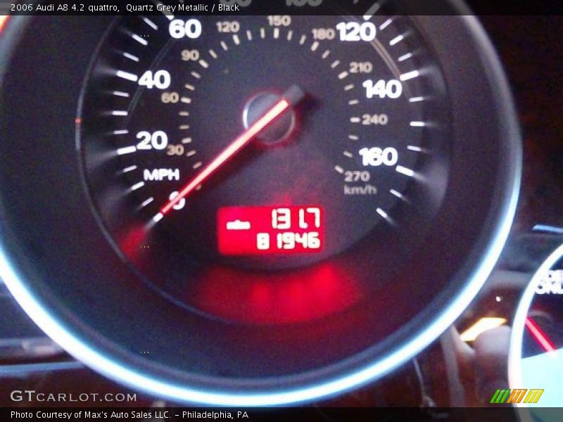 Quartz Grey Metallic / Black 2006 Audi A8 4.2 quattro