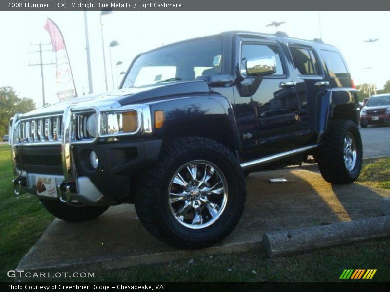 Midnight Blue Metallic / Light Cashmere 2008 Hummer H3 X
