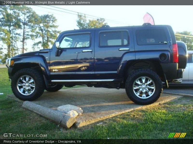 Midnight Blue Metallic / Light Cashmere 2008 Hummer H3 X