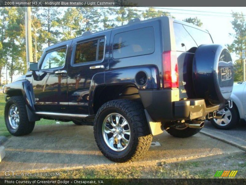 Midnight Blue Metallic / Light Cashmere 2008 Hummer H3 X