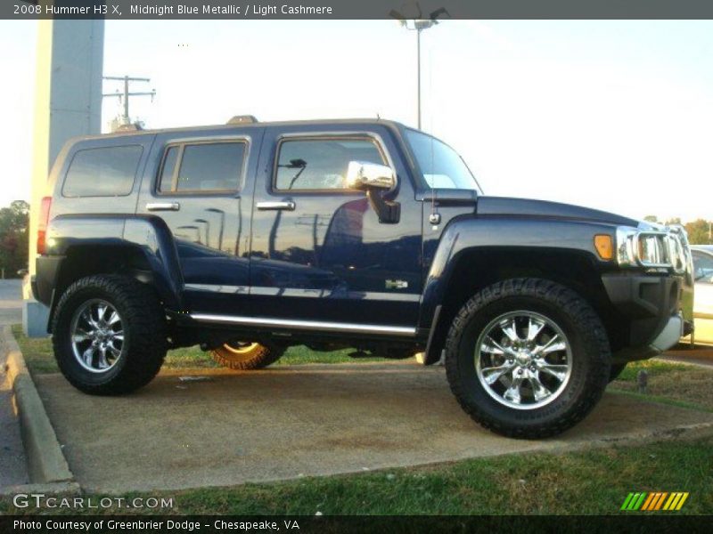 Midnight Blue Metallic / Light Cashmere 2008 Hummer H3 X