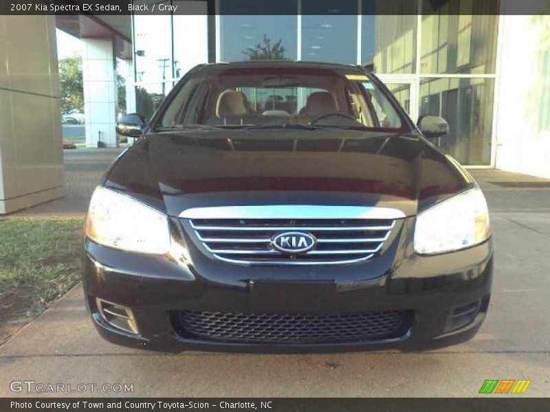 Black / Gray 2007 Kia Spectra EX Sedan