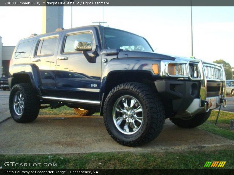 Midnight Blue Metallic / Light Cashmere 2008 Hummer H3 X