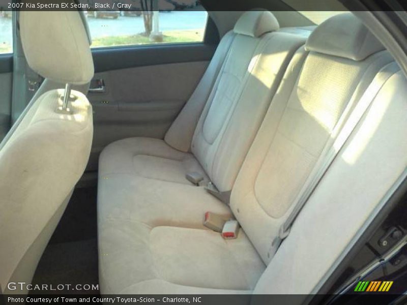 Black / Gray 2007 Kia Spectra EX Sedan