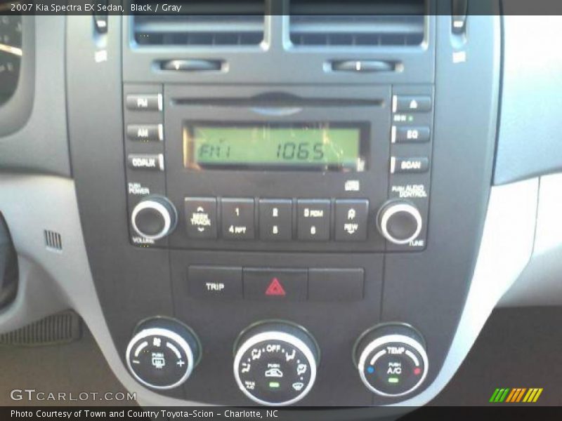 Black / Gray 2007 Kia Spectra EX Sedan