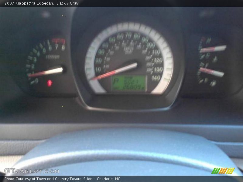 Black / Gray 2007 Kia Spectra EX Sedan