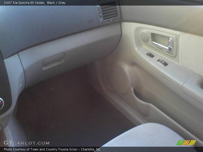 Black / Gray 2007 Kia Spectra EX Sedan