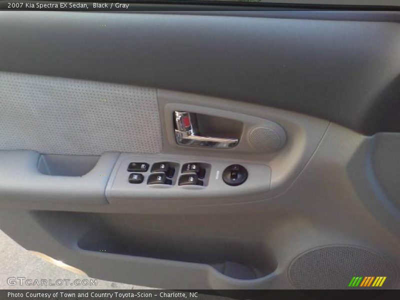 Black / Gray 2007 Kia Spectra EX Sedan