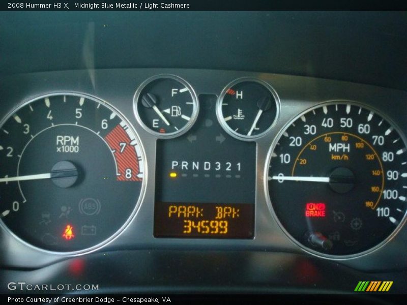 Midnight Blue Metallic / Light Cashmere 2008 Hummer H3 X