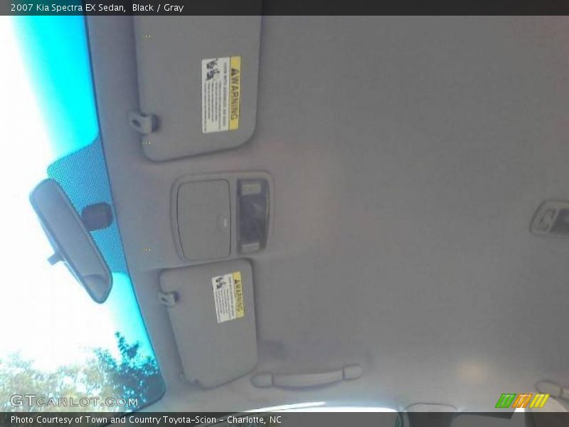 Black / Gray 2007 Kia Spectra EX Sedan