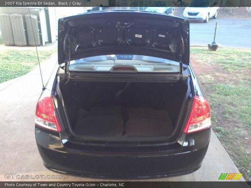 Black / Gray 2007 Kia Spectra EX Sedan