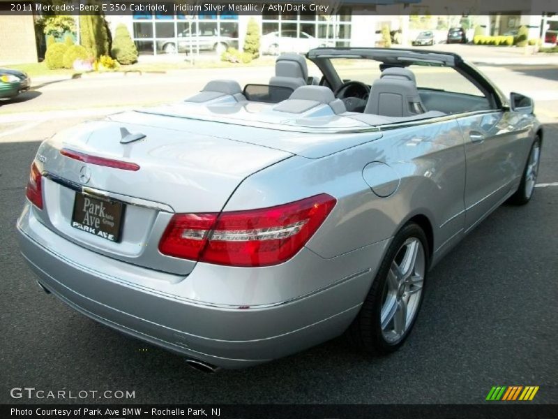 Iridium Silver Metallic / Ash/Dark Grey 2011 Mercedes-Benz E 350 Cabriolet