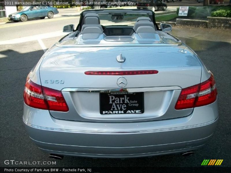Iridium Silver Metallic / Ash/Dark Grey 2011 Mercedes-Benz E 350 Cabriolet